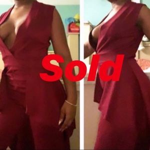 Akira Chicago Peplum Jumpsuit